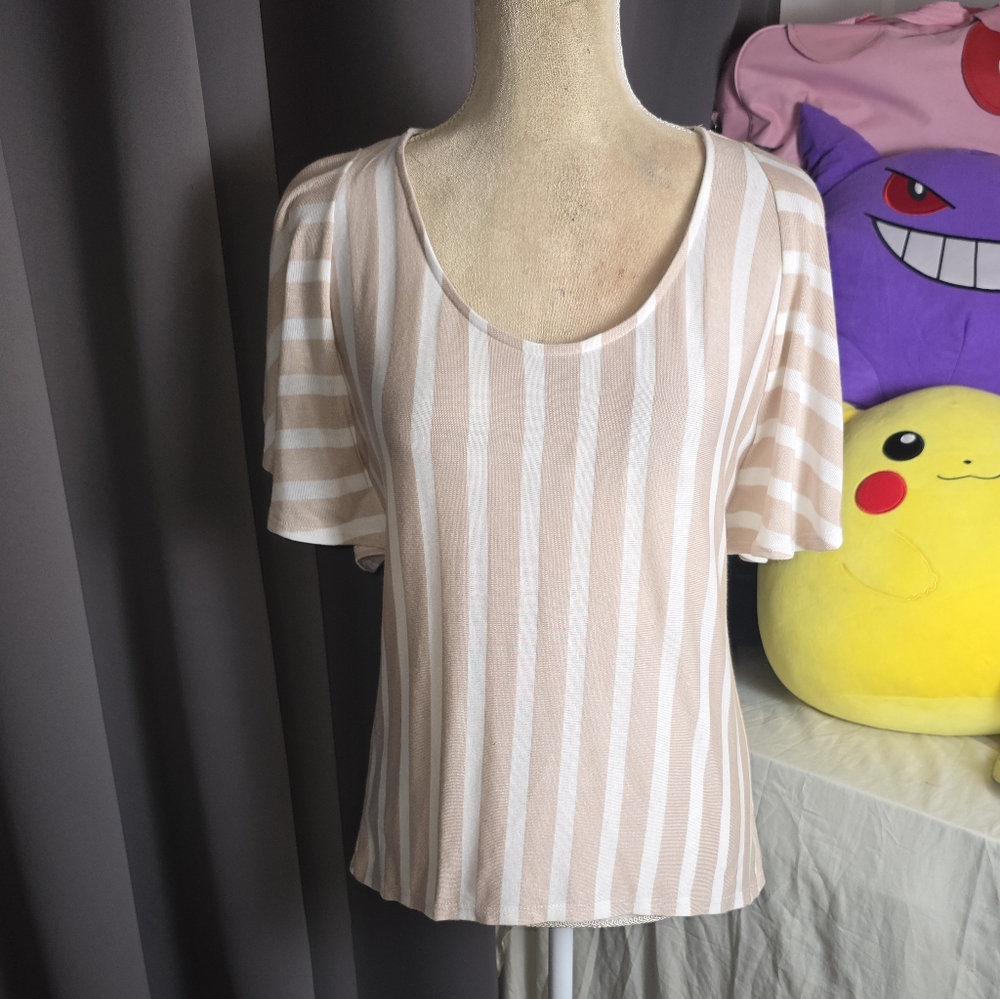 NWT Dolan for Anthropologie Striped Scoop Neck Knit Top – Women’s XS